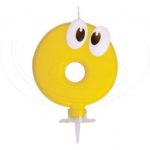 Číslová sviečka so stojančekom "0" 80 mm [1 ks]