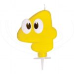 Číslová sviečka so stojančekom "4" 80 mm [1 ks]