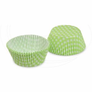 Cukrárenské košíčky KARO zelené Ø 50 x 30 mm [40 ks]