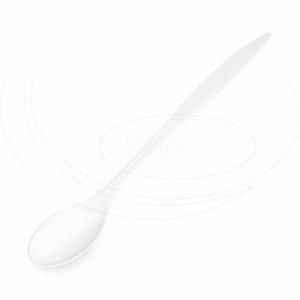 Koktejlová lyžička biela 21 cm [100 ks]
