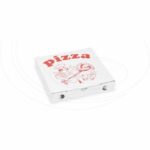 Krabica na pizzu z vlnitej lepenky 20 x 20 x 3 cm [100 ks]