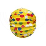 Lampión okrúhly PÁRTY žltý Ø 24 cm [1 ks]