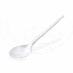 Lyžica biela (CPLA) -BIO- 17 cm [100 ks]