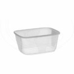 Miska hranatá priehľadná 250 ml (PP) [100 ks]