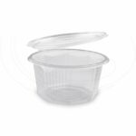 Miska osemhranná priehľadná s viečkom 1000 ml (PP) [50 ks]