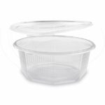 Miska osemhranná priehľadná s viečkom 2000 ml (PP) [25 ks]