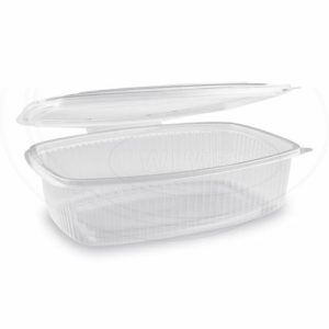 Miska oválna priehľadná s viečkom 1500 ml (PP) [25 ks]