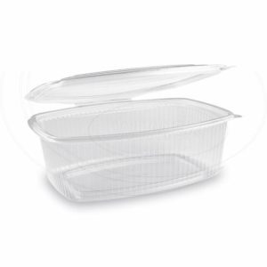 Miska oválna priehľadná s viečkom 2000 ml (PP) [25 ks]