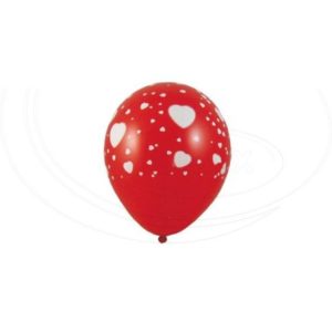 Nafukovacie balóniky "Biele srdiečka" "L" [100 ks]