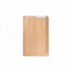 Pap. vrecká s okienkom - chlieb (22+5 x 34 cm