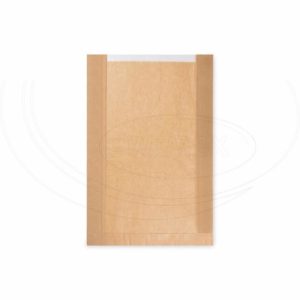 Pap. vrecká s okienkom - chlieb okrúhly (26+7x40cm