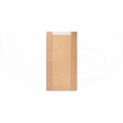 Pap. vrecká s okienkom - pečivo malé (15+6x29cm
