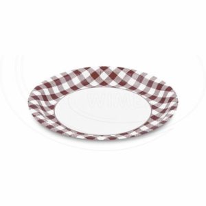 Papierové taniere Ø 23 cm KARO [50 ks]