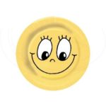 Papierové taniere Ø 23 cm SMILING FACE [10 ks]