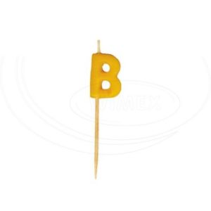 Párty sviečka HAPPY BIRTHDAY na špajdli 65 mm [13 ks]