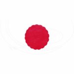 Rozetky PREMIUM Ø 9 cm červené [40 ks]