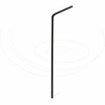 Slamky flexibilné čierne 24 cm