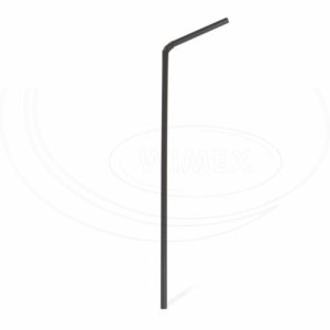 Slamky flexibilné čierne (PLA) -BIO- 24 cm