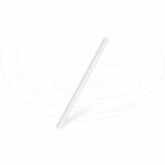 Slamky papierové JUMBO biele 15 cm