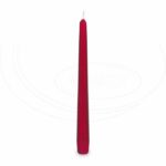 Sviečka kónická 245 mm bordová [10 ks]