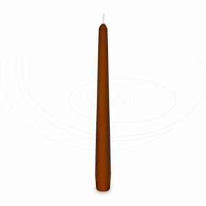 Sviečka kónická 245 mm hnedá [10 ks]