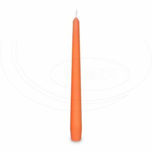 Sviečka kónická 245 mm oranžová [10 ks]
