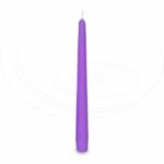 Sviečka kónická 245 mm svetlofialová [10 ks]