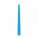 Sviečka kónická 245 mm svetlomodrá [10 ks]