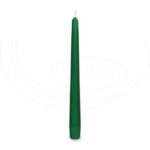Sviečka kónická 245 mm tmavozelená [10 ks]