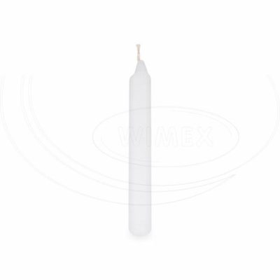 Sviečka rovná 170 mm biela [20 ks]