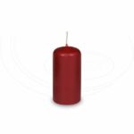Sviečka valcová Ø 40 x 80 mm bordová [4 ks]