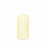 Sviečka valcová Ø 50 x 100 mm béžová [4 ks]