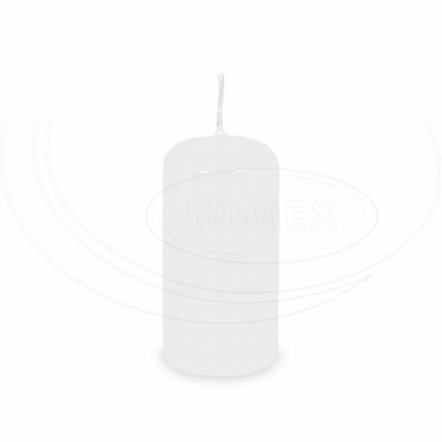 Sviečka valcová Ø 50 x 100 mm biela [4 ks]