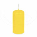 Sviečka valcová Ø 60 x 120 mm žltá [1 ks]