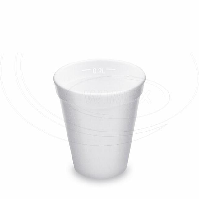 Termo-pohár biely z penového PS 0