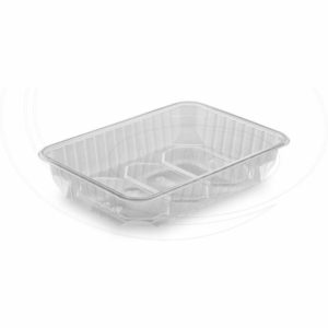 Vanička hranatá priehľadná 500 ml (PP) [50 ks]