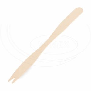 Vidlička desiatová dlhá z dreva 14 cm [500 ks]